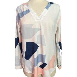 Elfin Geometric Print Longsleeve Shirt